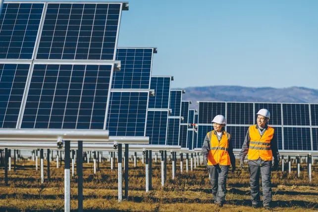 Ground mounted solar installation